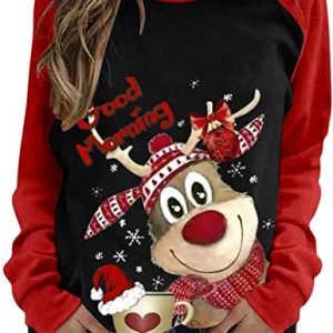 Adorable Rudolph The Red Nosed Reindeer Good Morning Christmas 3D Ugly Sweater