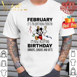 Mickey Mouse Birthday February It’s My Birthday Month Unisex T-Shirt