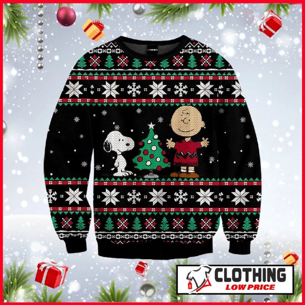 Ugly Sweater Christmas Gift Ideas Charlie Brown And Snoopy 3D All Over Printed