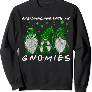 Shenanigans With My Gnomies St Patrick’s Day Gnome Shamrock Unisex T-shirt, Sweater, Hoodie