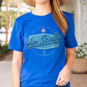 Vin Scully Its Time For Dodgers Baseball Vintage 90sT-Shirt
