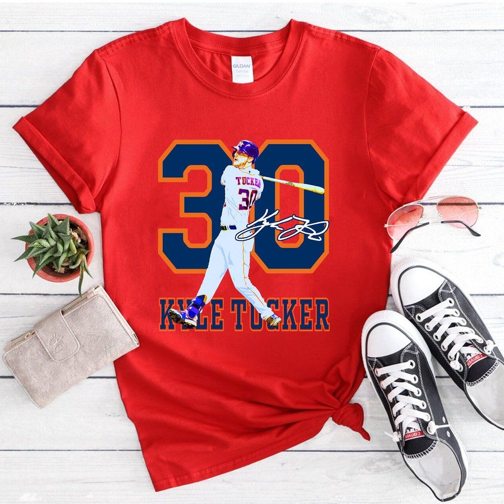 Kyle Tucker 30 Houston Astros baseball player signature draw poster gift  shirt, hoodie, sweater, long sleeve and tank top
