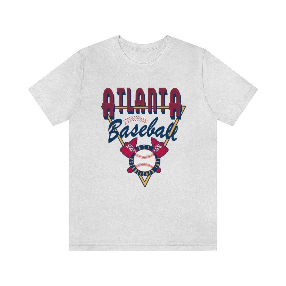 Vintage 90s Mlb Atlanta Braves White Graphic T-Shirt – Teepital – Everyday  New Aesthetic Designs