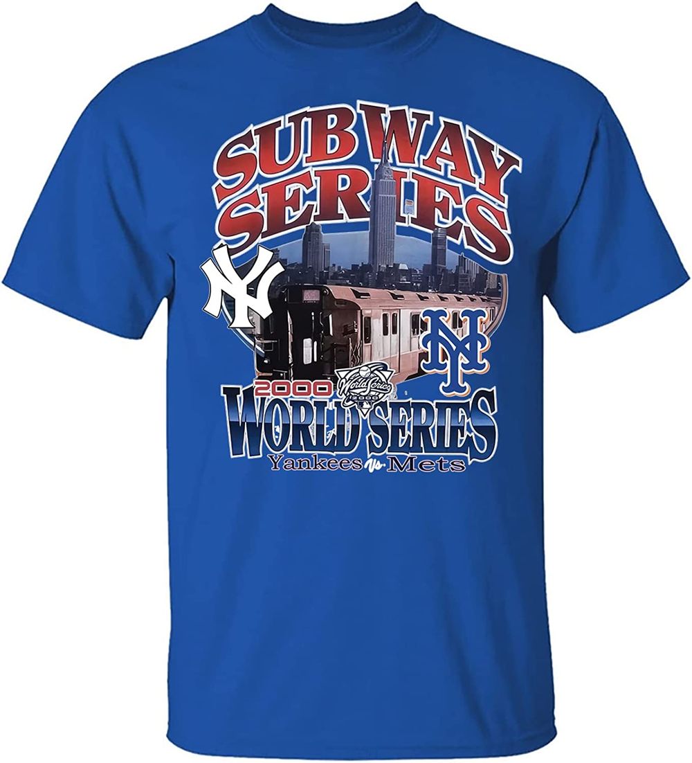 1999 New York Yankees vs Mets Subway Series Pro Player MLB T Shirt Size  Large – Rare VNTG
