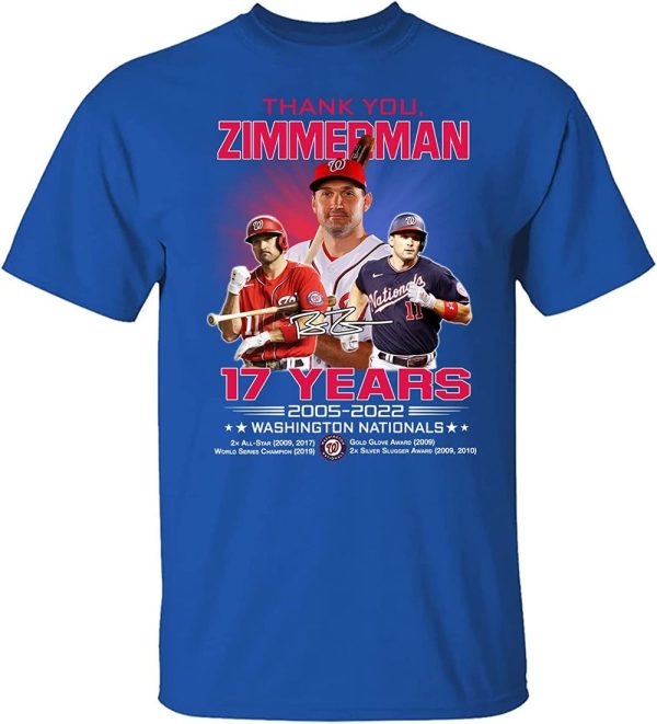 17 Years Zimmerman Washington NationALS 2022 City Connect T-Shirt