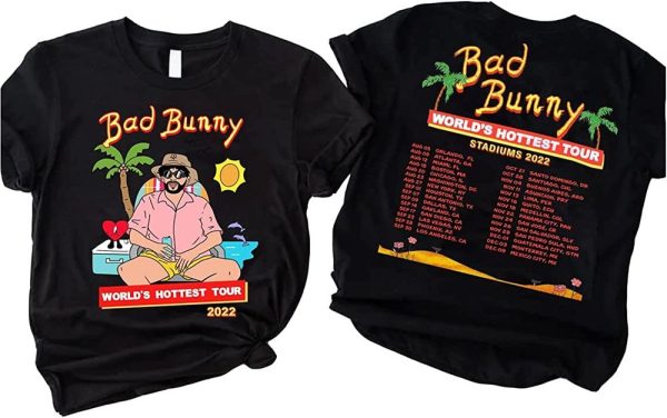 Bad Bunny Tour 2022 Dates Merch Un Verano Sin Ti T-Shirt