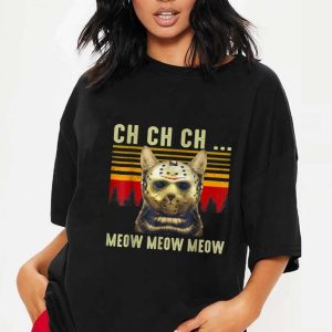 Ch Ch Ch Meow Meow Friday 13th Jason Kitten T-Shirt