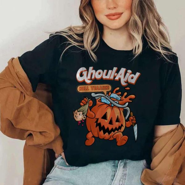 Cool Ghoul Aid Funny Ghoul Pumpkin Halloween Horror T-Shirt