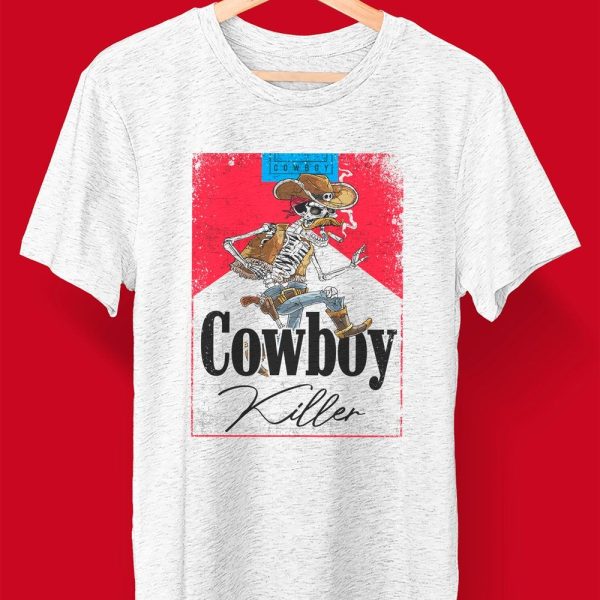 Cowboy Killer Graphic Jason Aldean Skeleton Cowboy T-Shirt