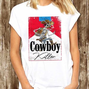 Cowboy Killer Graphic Jason Aldean Skeleton Cowboy T-Shirt