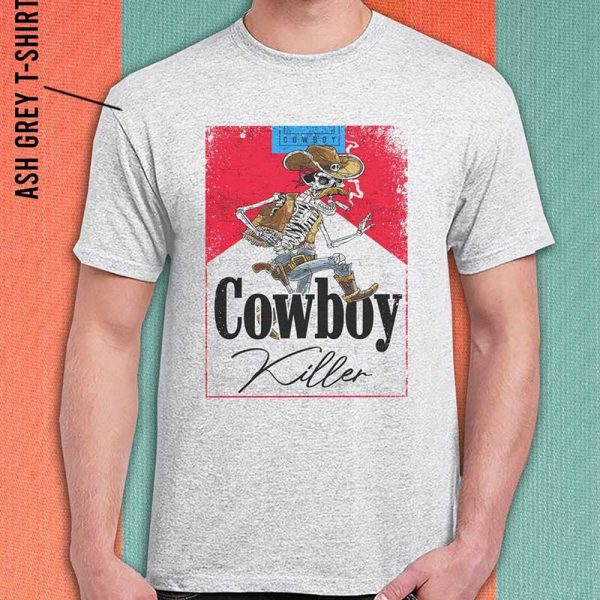 Cowboy Killer Graphic Jason Aldean Skeleton Cowboy T-Shirt