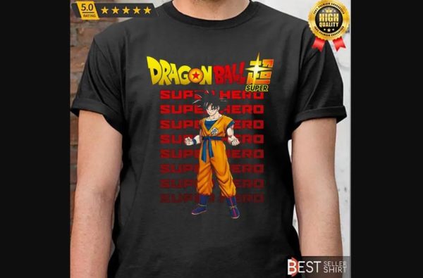 Goku Dragon Ball Super Super Hero 2022 Movie Character T-Shirt