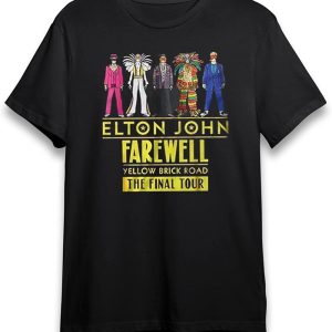 Elton John Farewell Yellow Brick Road The Final Tour 2022 Dates Concert Music T-Shirt