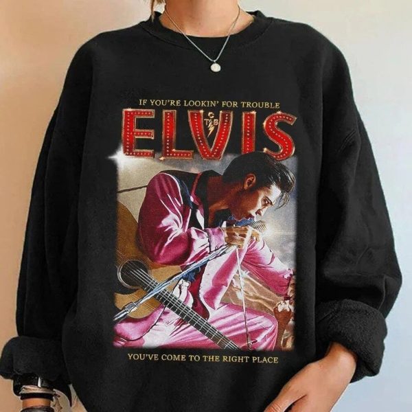 Elvis Presley Merch Austin Butler Movie 2022 The King Rock & Roll T-Shirt