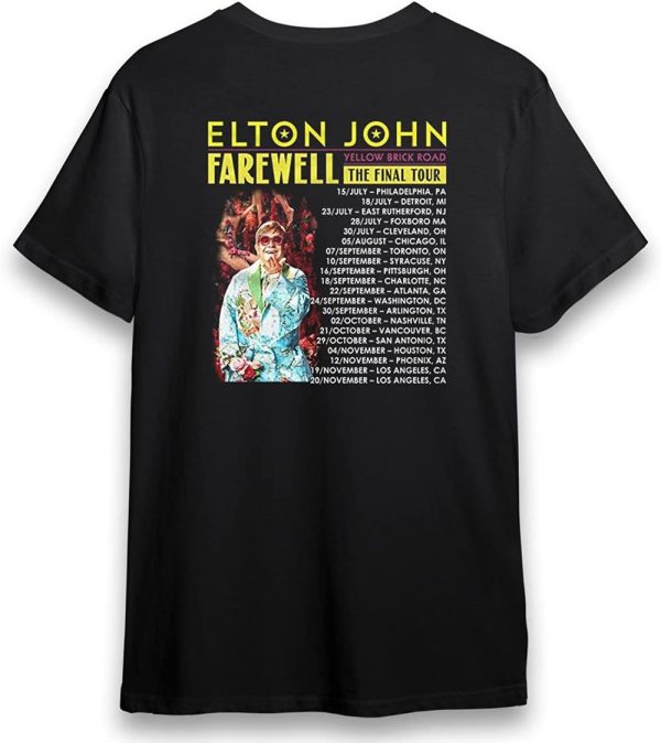 Farewell Yellow Brick Road Elton John The Final Tour 2022 T-Shirt