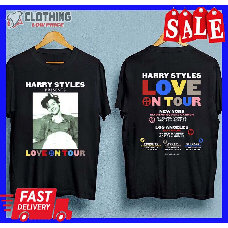 Harry Styles NYC Concert Merch Love On Tour 2022 Los Angeles Chicago  T-Shirt - ClothingLowPrice