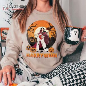 Harryween 2022 Harry Styles Halloween Night With Boo And Carving Pumkin Sweatshirt