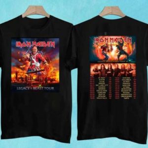 Iron Maiden Legacy Of The Beast 2022 Dates Heavy metal Concert Tour T-Shirt