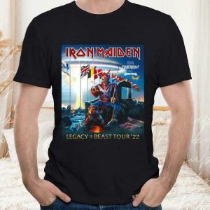Iron Maiden Legacy Of The Beast Tour 2022 Merch Cover Concert Tour T-Shirt
