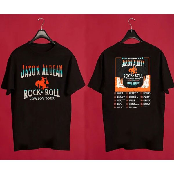 Jason Aldean Setlist 2022 Rock N Roll Cowboy Tour T-Shirt