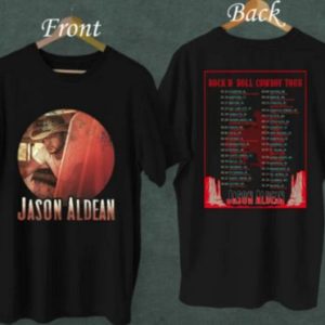 Jason Aldean Tour Dates 2022 Rock And Roll Tour T-Shirt