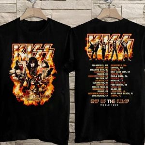 Kiss End Of The Road World Tour 2022 Merch Kiss Tour Dates T-Shirt