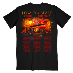 Legacy Of The Beast World Tour 2022 Iron Maiden Tour Tee