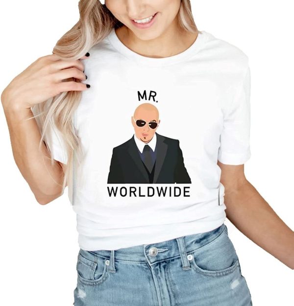 Mr Worldwide Artwork Pitbull 2022 Tour T-Shirt