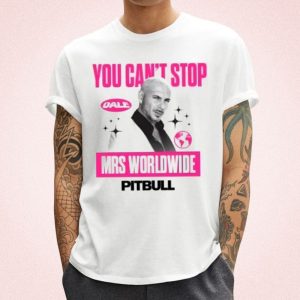 Mrs-Worldwide-Cant-Stop-Us-Now-Pitbull-Summer-Tour-2022-T-Shirt-pink