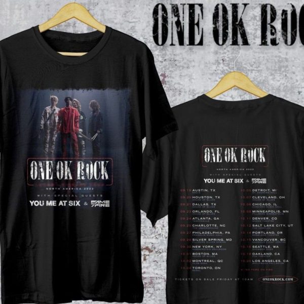 One Ok Rock North America 2022 Tour Merch One Ok Rock Concerts 2022 T-Shirt