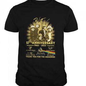 Pink Floyd 57th Aniversary Rock Band 1965-2022 T-Shirt