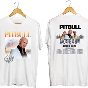 Pitbull Can’t Stop Us Now Merch Summer Tour Dates 2022 White T-Shirt