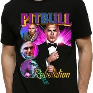Pitbull Starring in Rebelution Mr Worldwides Tour 2022 T-Shirt