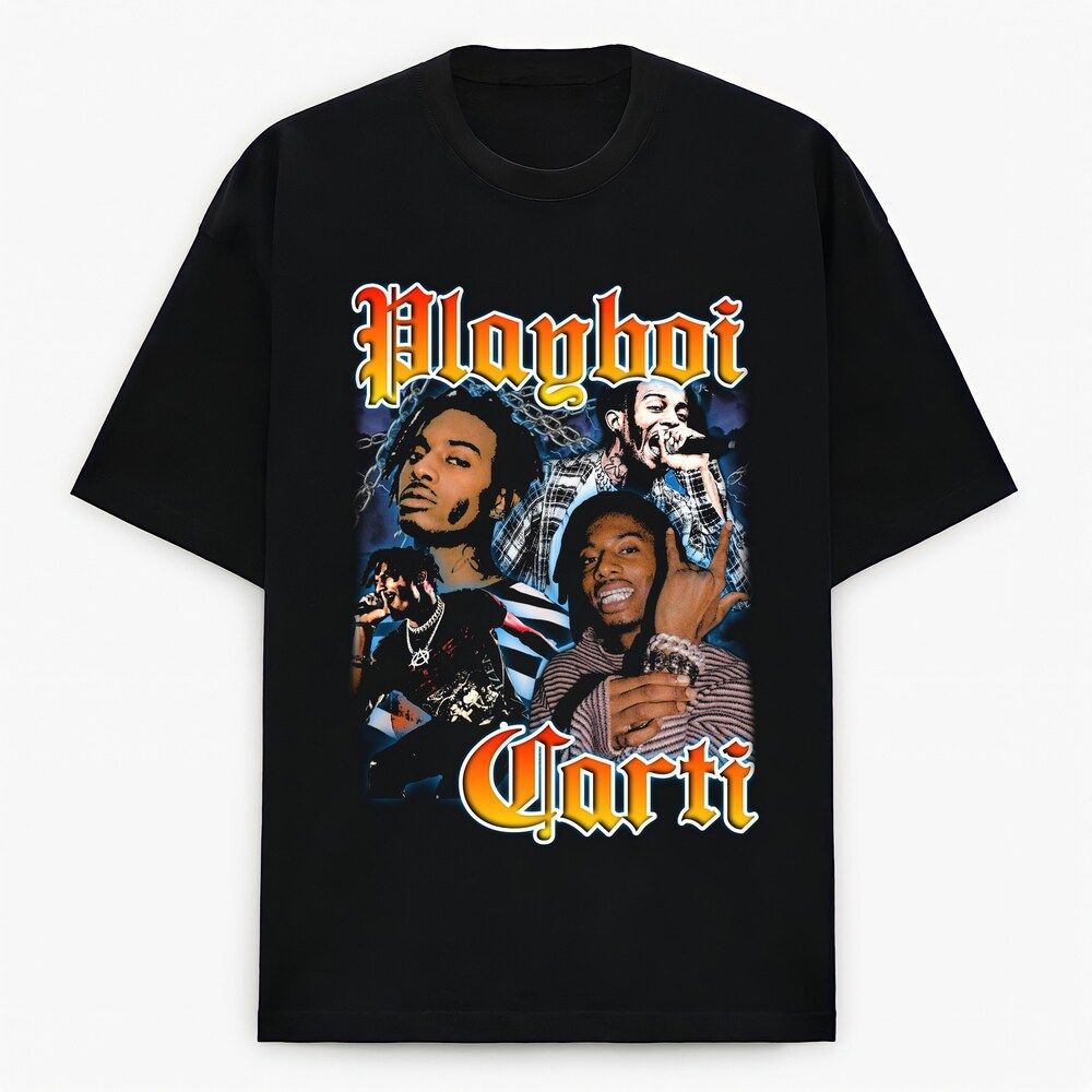 Playboi Carti Hip Hop Vintage Bootleg Retro 90S Streetwear Graphic Rap ...