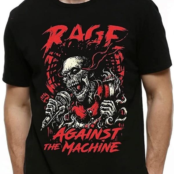 Rage Against The Machine Skull Rock T-Shirt