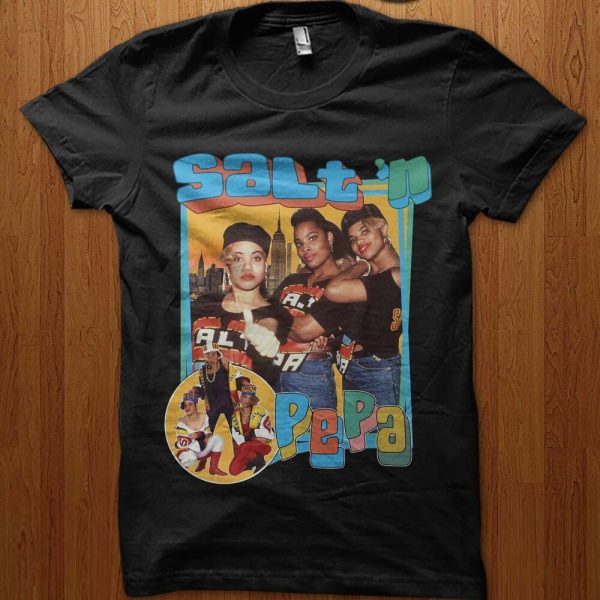 Salt-N-Pepa Hip-Hop Salt, Pepa Dj Spinderella T-Shirt