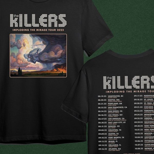 The Killers The Imploding The Mirage Tour 2022 Dates T-Shirt