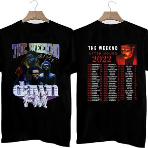 The Weeknd After Hours Til Dawn Tour Dates & Schedule Signature Stadium Tour Both Sided T-Shirt