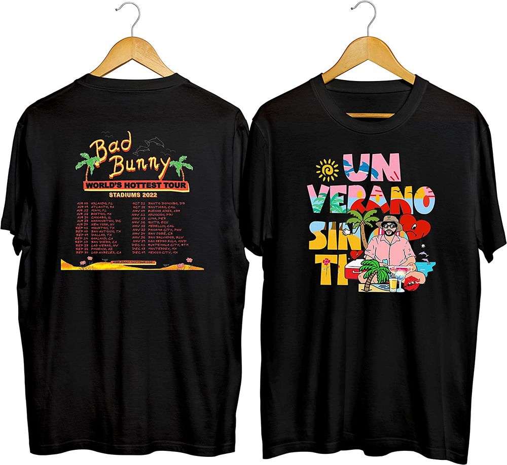 Bad Bunny I Love Ny Shirt Worlds Hottest Tour At Yankee Stadium - Teechipus