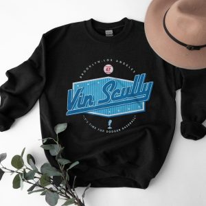 Vin Scully Its Time For Dodgers Baseball Vintage 90sT-Shirt
