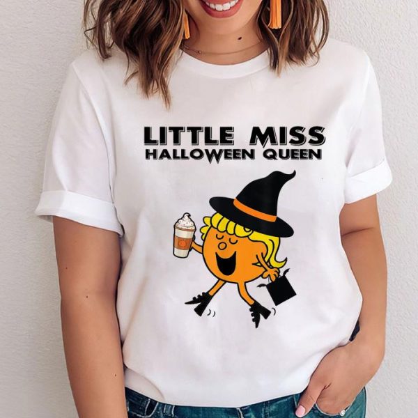 Little Miss Halloween Queen Funny Halloween Witch T-Shirt