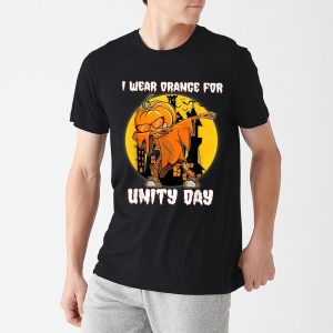 I Wear Orange For Unity Day Pumpkin Halloween Vintage T-Shirt
