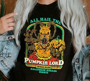 All Hail The Pumpkin Lord Halloween Horror Nights 2022 T Shirt 1
