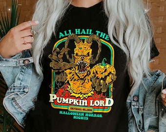 All Hail The Pumpkin Lord Shirt Halloween Horror Nights 2022 T-Shirt