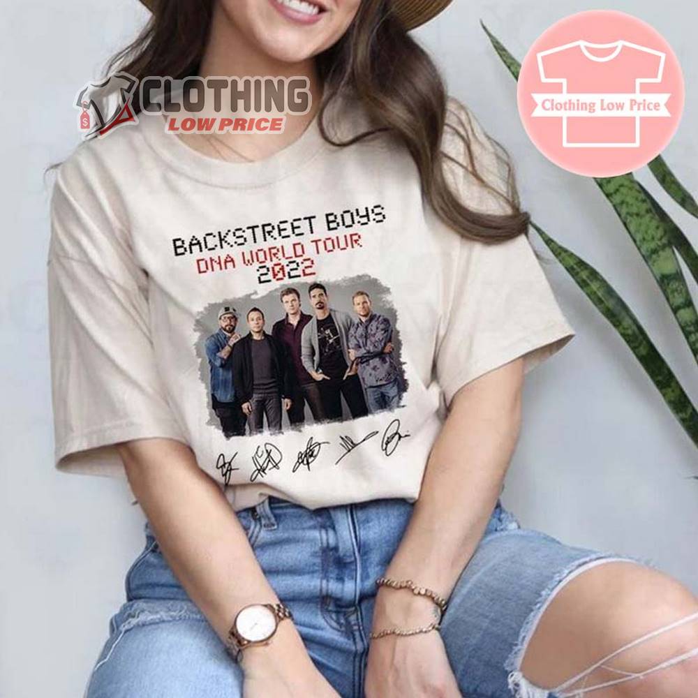 Backstreet Boys 2022 Tour Merch DNA World Tour Signatures T-Shirt ...