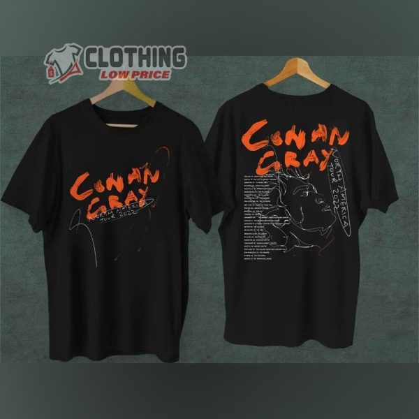 Conan Gray North America Tour Setlist 2022 Merch, Conan Gray Columbus, Bloomington, Austin Shirt