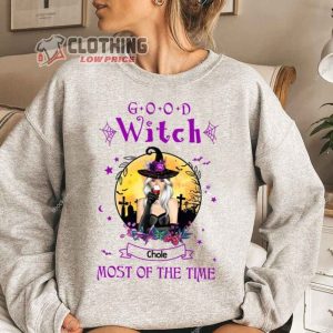Custom Name Good Witch Most Of The Time Halloween Witches Shirt 3