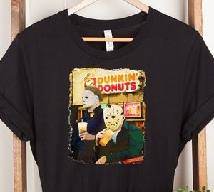 Dunkin Donuts Jason Micheal Myers Halloween 1978 Movie T-Shirt