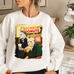 Dunkin Donuts Jason Micheal Myers Halloween 1978 Movie T Shirt 4