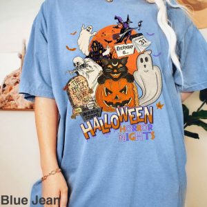 Every Day Is Halloween Horror Nights Shirt Halloween Black Cat October 31st Boo Witches T Shirt 2